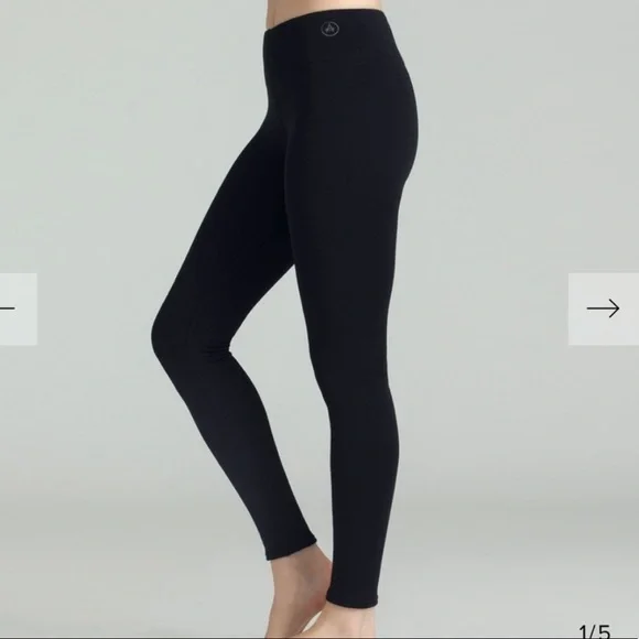 AETHER Winter Leggings Black WARM wool XS - Picture 1 of 5